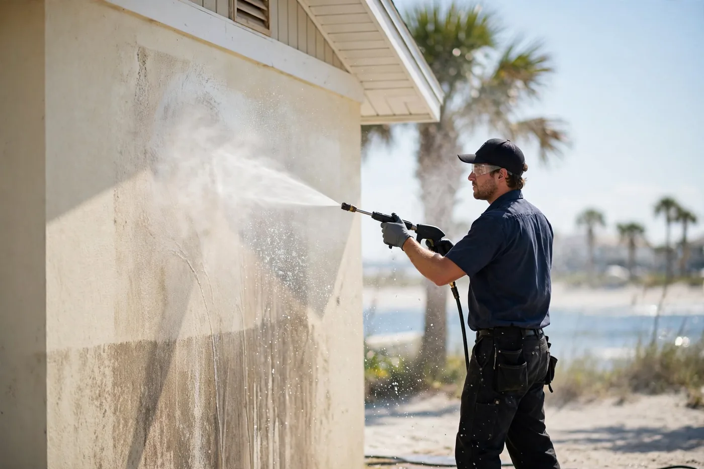 Pressure washing in Jacksonville Beach FL