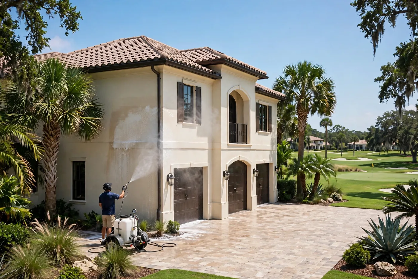 Pressure washing in Ponte Vedra Beach FL