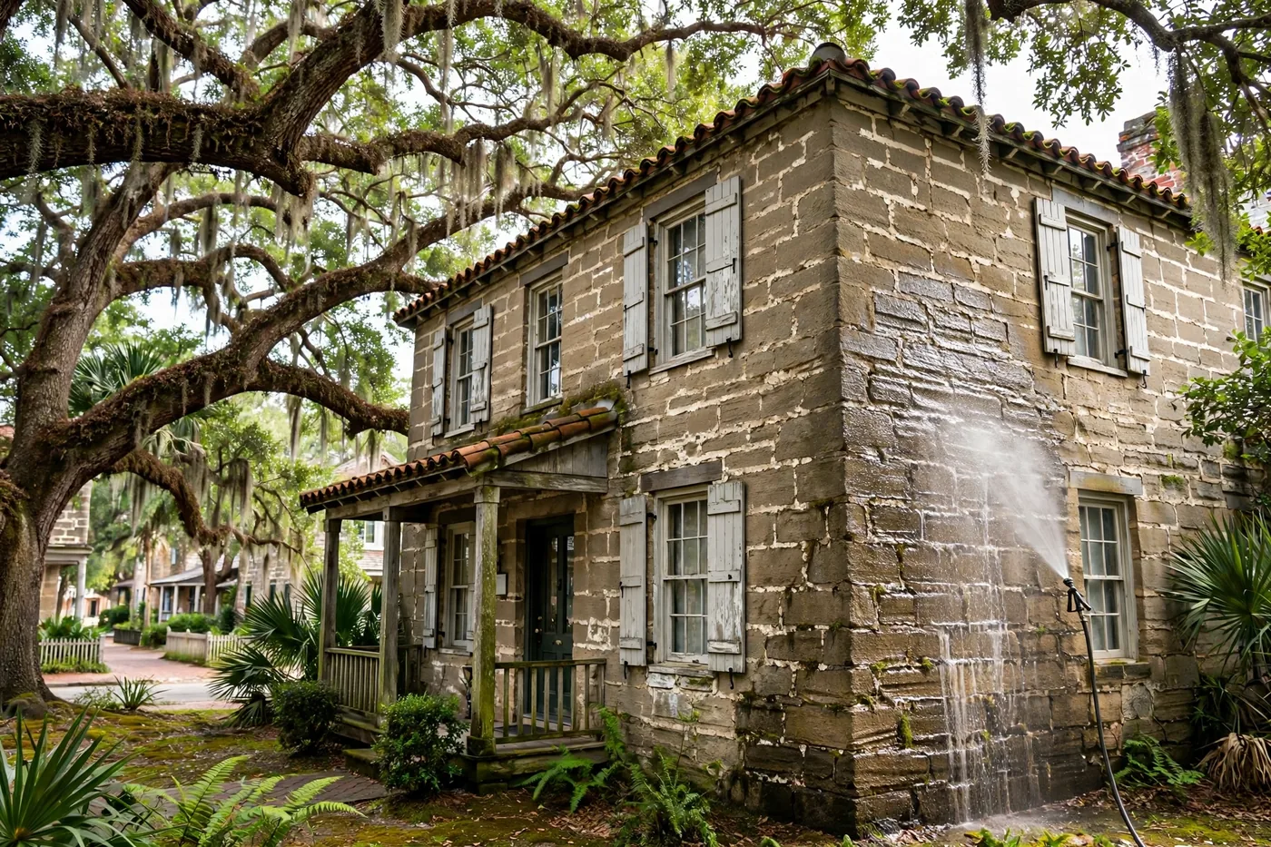 Pressure washing in St. Augustine FL
