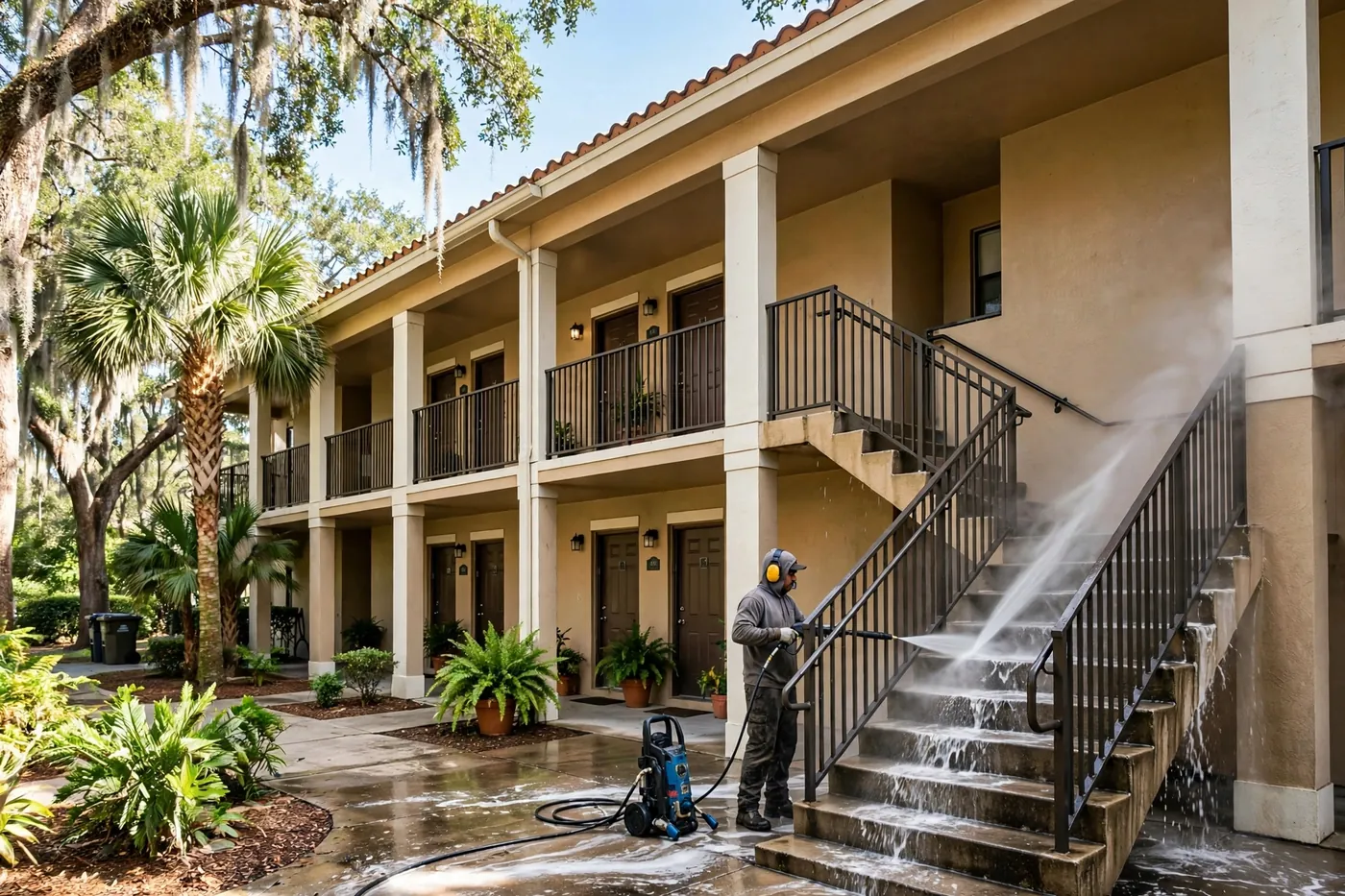 Apartment Complex Turnover & Breezeway Cleaning for Property Managers