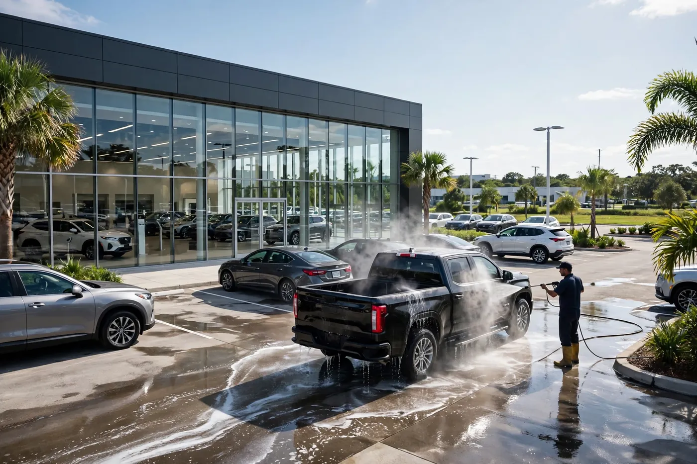 Car Dealership Lot & Showroom Cleaning: Inventory-Safe Schedules