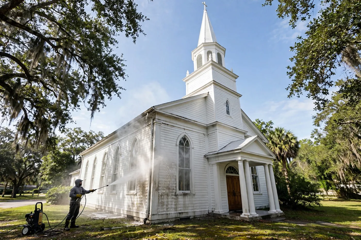 Church & Worship Center Exterior Cleaning in Jacksonville