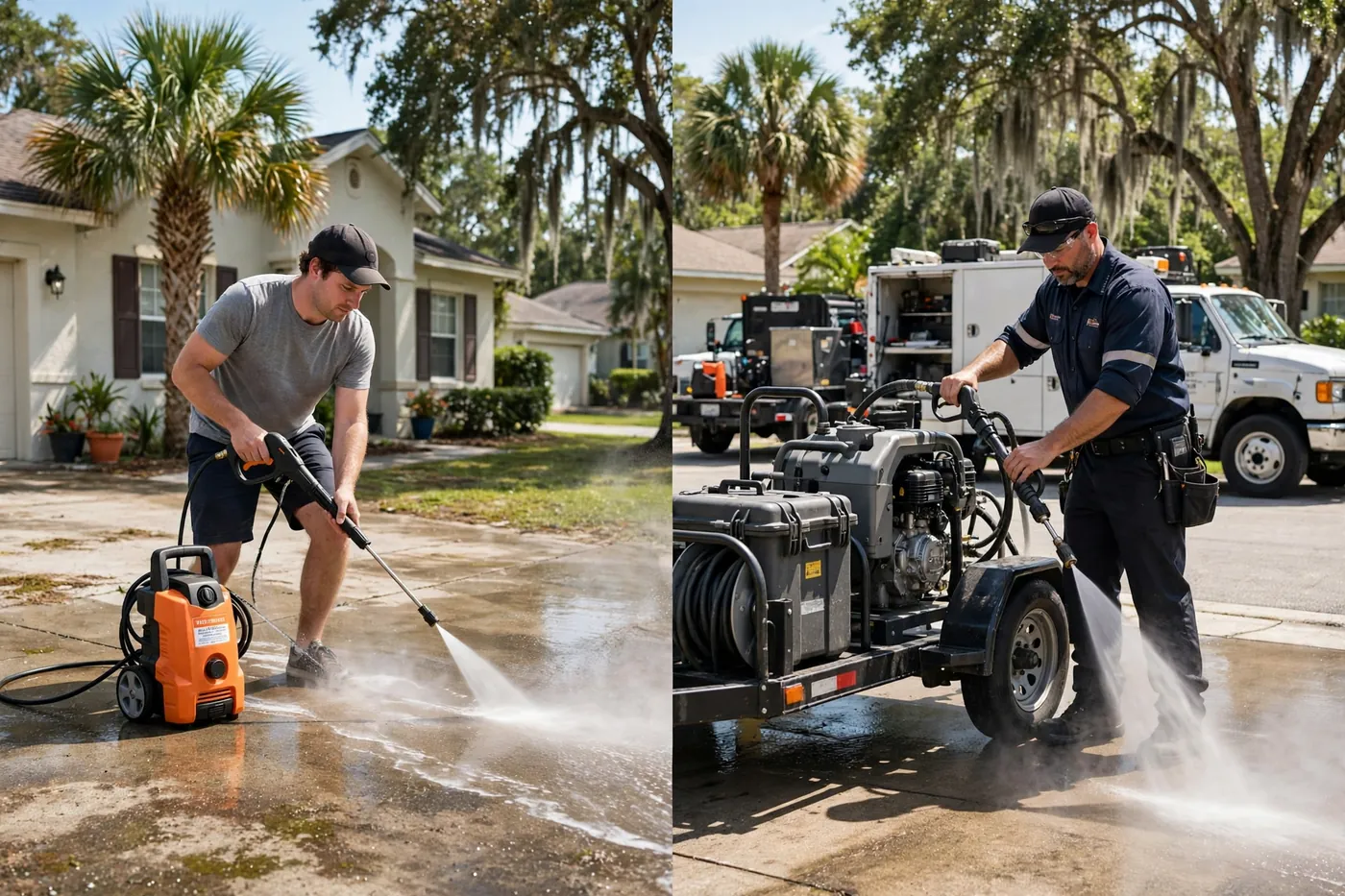 DIY vs. Pro Pressure Washing in Jacksonville: Real Cost Breakdown