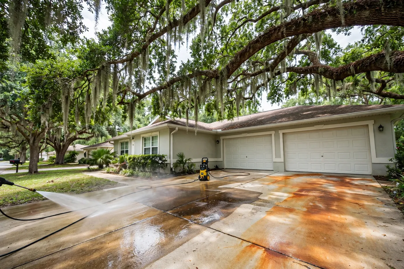 Fleming Island & Orange Park: Oak Canopy, Well-Water Rust & Exteriors