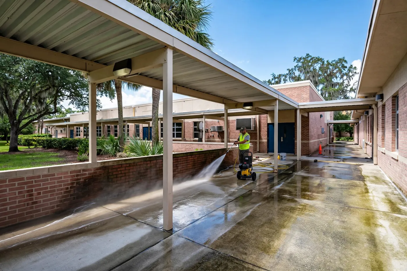 Pressure Washing for Jacksonville Schools & Daycares