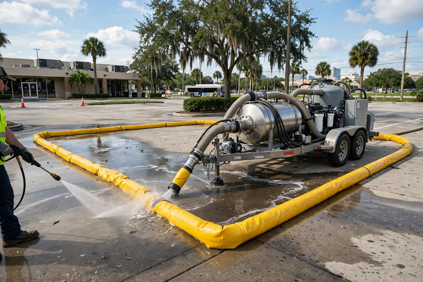 What Is Water Reclamation in Pressure Washing — and When Does Your Job Need It?