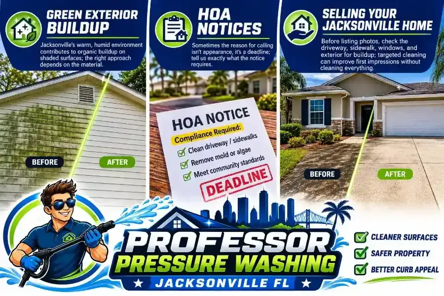 HOA Pressure Washing in Jacksonville: A Homeowner's Guide