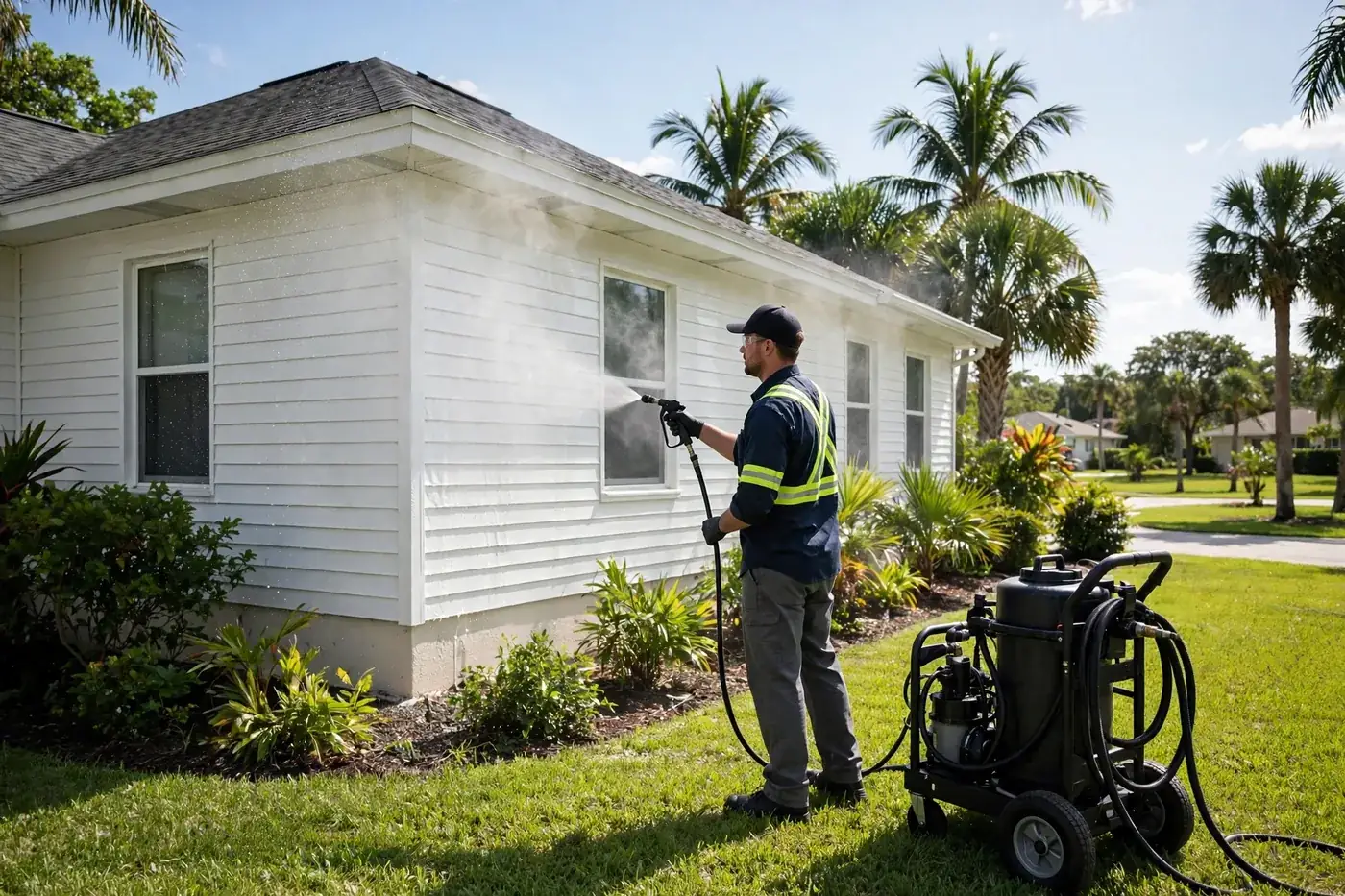House exterior pressure washing Jacksonville FL